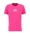ALPHA INDUSTRIES Basic T-Shirt ML | Magenta