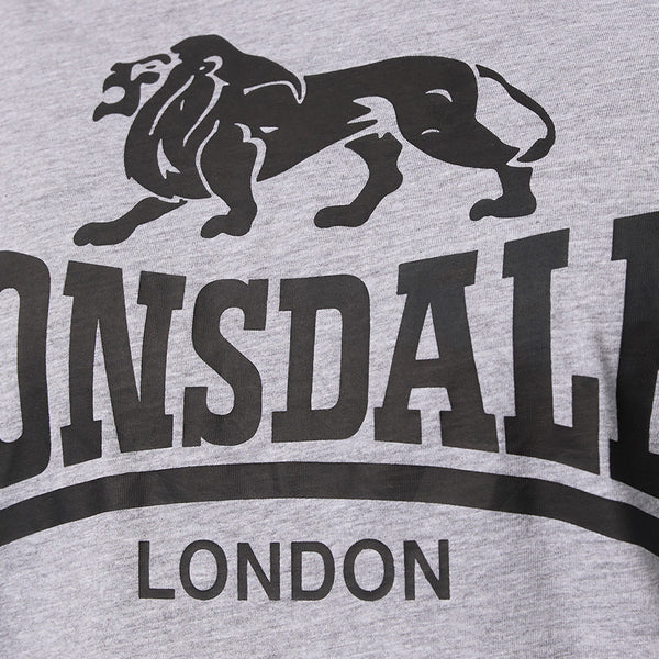 LONSDALE T-Shirt "Logo" | Marl Grey