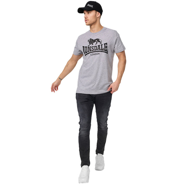 LONSDALE T-Shirt "Logo" | Marl Grey