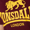 LONSDALE T-Shirt "Logo" | Vintage Oxblood
