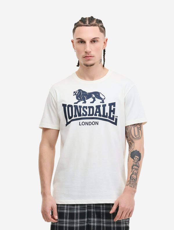 LONSDALE T-Shirt "Logo" | Ecru