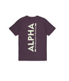 ALPHA INDUSTRIES Backprint T | Plum