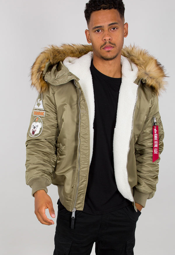 ❌ SALE ❌ ALPHA INDUSTRIES "MA-1 Hooded Arctic" Winterjacke | Khaki