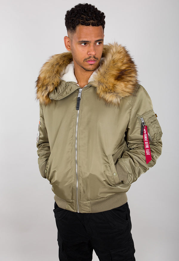 ❌ SALE ❌ ALPHA INDUSTRIES "MA-1 Hooded Arctic" Winterjacke | Khaki