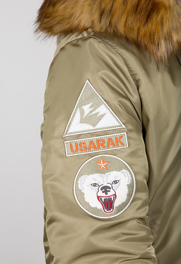 ❌ SALE ❌ ALPHA INDUSTRIES "MA-1 Hooded Arctic" Winterjacke | Khaki