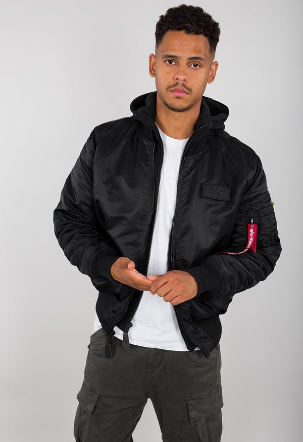 ALPHA INDUSTRIES MA-1 ZH Back Print | Black / Reflectiver Back Print