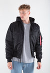 ALPHA INDUSTRIES MA-1 ZH Back Print | Black / Rainbow Reflektierter Back Print