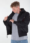 ALPHA INDUSTRIES MA-1 ZH Back Print | Black / Rainbow Reflektierter Back Print