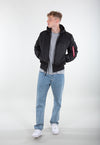 ALPHA INDUSTRIES MA-1 ZH Back Print | Black / Rainbow Reflektierter Back Print