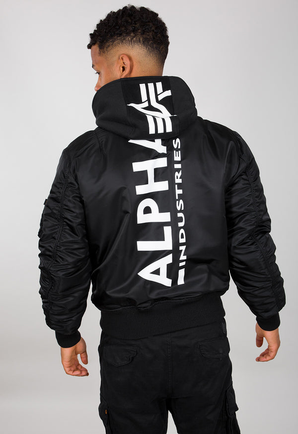 ALPHA INDUSTRIES MA-1 ZH Back Print | Black / White