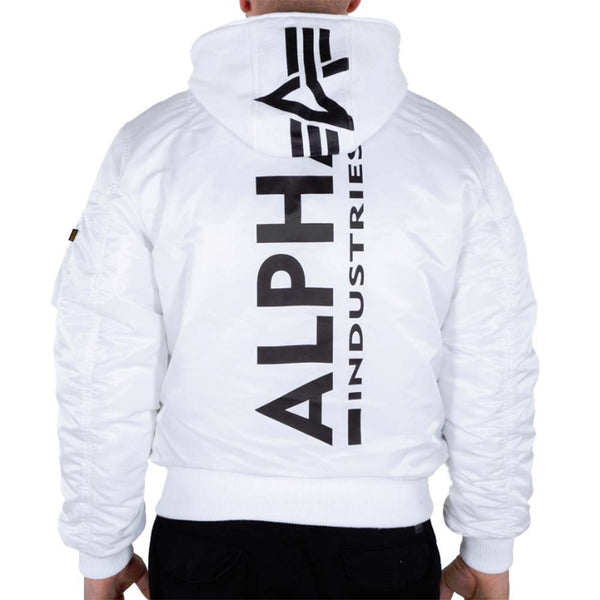 ALPHA INDUSTRIES MA-1 ZH Back Print | White / Black