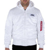 ALPHA INDUSTRIES MA-1 ZH Back Print | White / Black