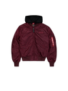 ALPHA INDUSTRIES MA-1 ZH Back Print | Dark Cherry / Black