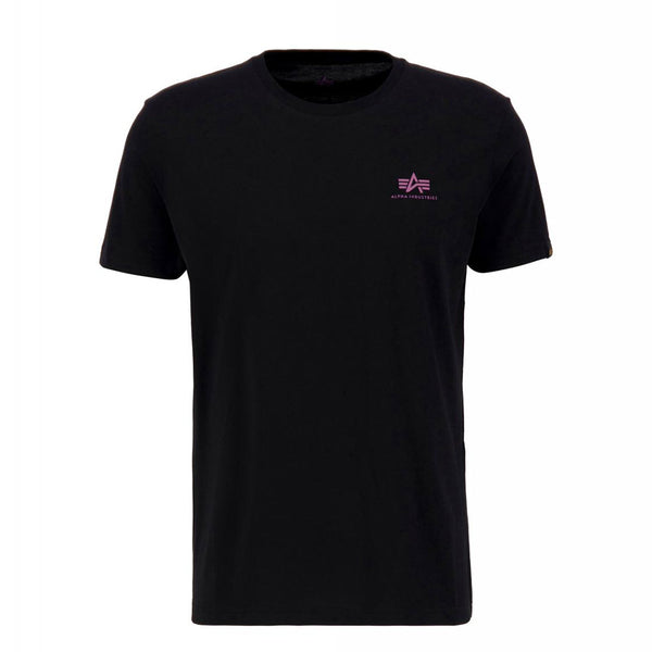 ALPHA INDUSTRIES Backprint T | Black / Dark Magenta