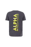 ALPHA INDUSTRIES Backprint T | Vintage Grey
