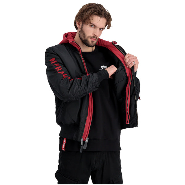 ❌ SALE ❌ ALPHA INDUSTRIES MA-1 D-Tec SE | Black / Red