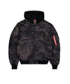 ALPHA INDUSTRIES MA-1 ZH Back EMB | Black Camo