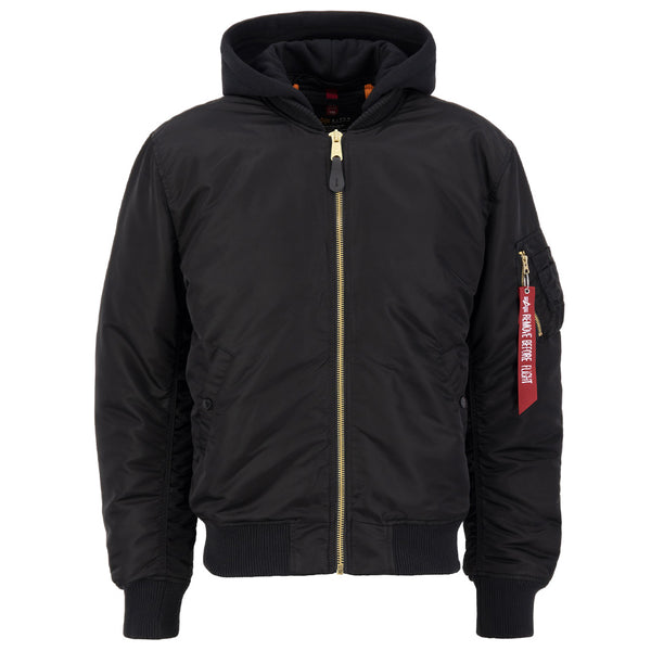 ALPHA INDUSTRIES MA-1 ZH Back EMB | Black