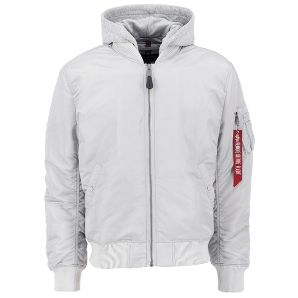 ALPHA INDUSTRIES MA-1 ZH Back EMB | Pastel Grey