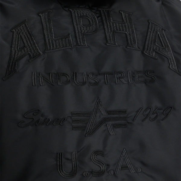ALPHA INDUSTRIES MA-1 ZH Back EMB | Black