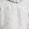 ALPHA INDUSTRIES MA-1 ZH Back EMB | Pastel Grey