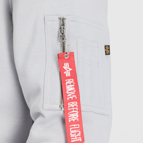 ALPHA INDUSTRIES Air Force Hoody | Pastel Grey