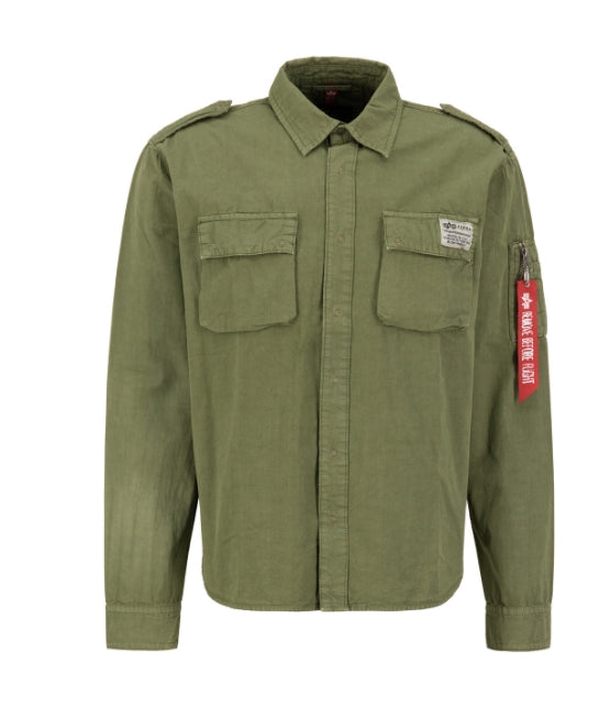 ALPHA INDUSTRIES Urban Military Shirt | Dark Olive