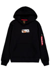 ❌ SALE ❌ ALPHA INDUSTRIES Camo Panel Hoody | Black