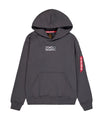 ❌ SALE ❌ ALPHA INDUSTRIES Metal Plate Hoodie | Vintage Grey
