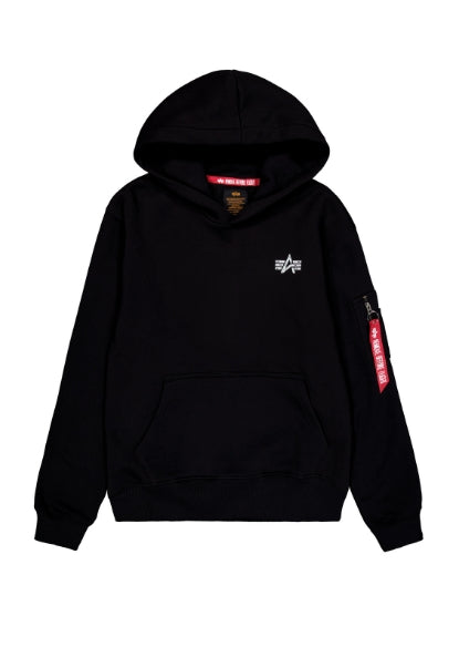 ALPHA INDUSTRIES Signature BP Hoodie | Black