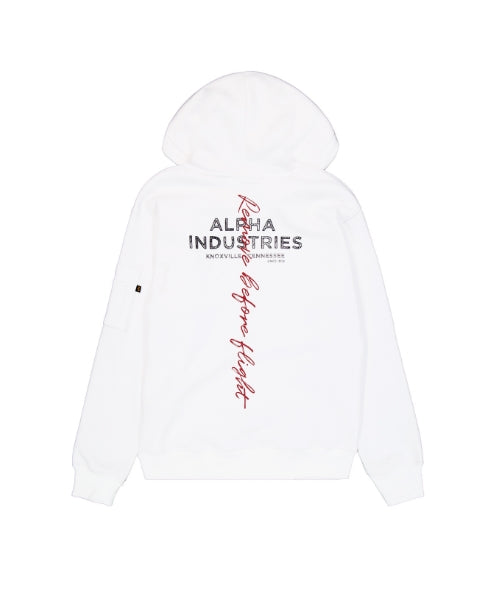 ALPHA INDUSTRIES Signature BP Hoodie | White