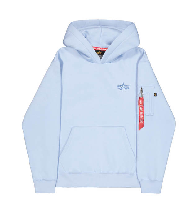ALPHA INDUSTRIES Signature BP Hoodie | Artic Blue