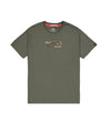ALPHA INDUSTRIES Camo Panel T-Shirt | Dark Olive