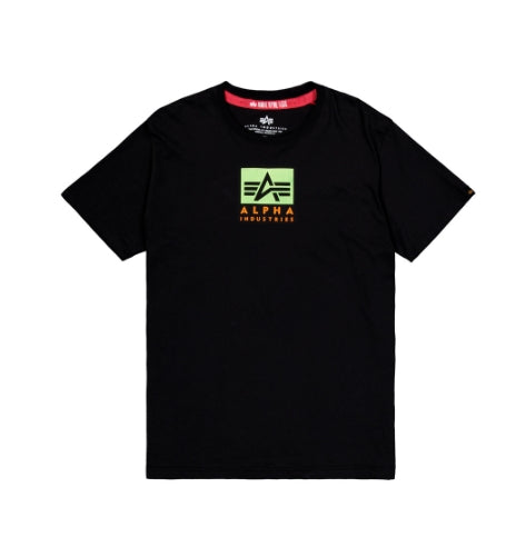 ALPHA INDUSTRIES Satin Logo T-Shirt | Black
