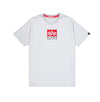 ❌ SALE ❌ ALPHA INDUSTRIES Satin Logo T-Shirt | Pastel Grey