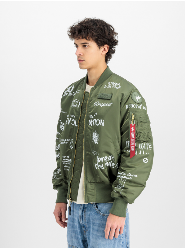 ALPHA INDUSTRIES MA-1 Peace | Sage Green