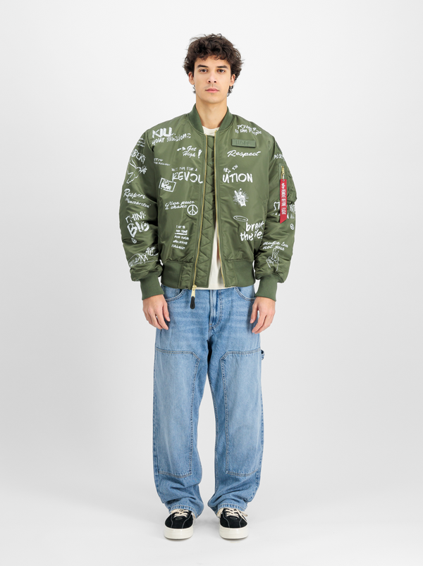 ALPHA INDUSTRIES MA-1 Peace | Sage Green