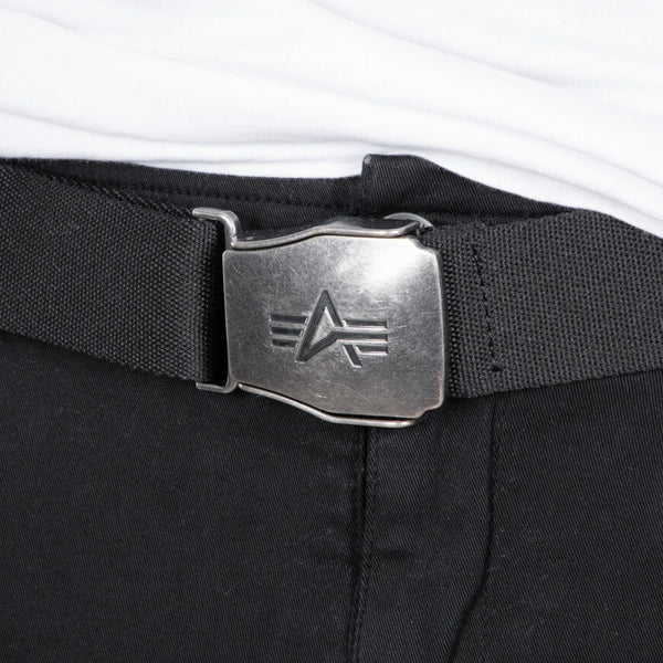 ALPHA INDUSTRIES Buckle Belt | Black