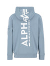 ALPHA INDUSTRIES Back Print Hoody | Greyblue