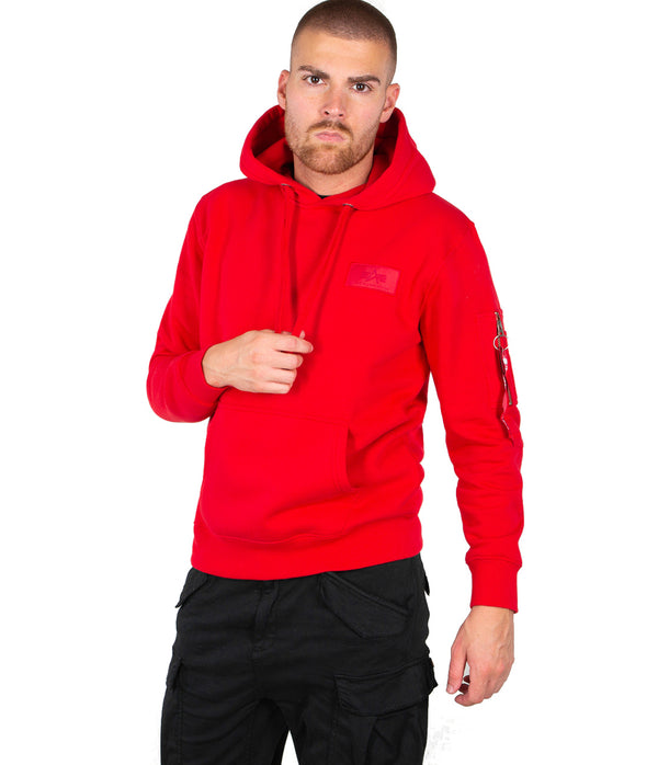 ALPHA INDUSTRIES Back Print Hoody | Speed Red