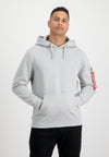 ALPHA INDUSTRIES Back Print Hoody | Pastel Grey
