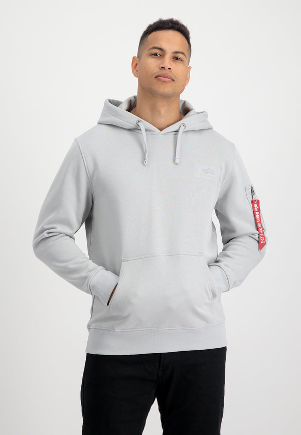 ALPHA INDUSTRIES Back Print Hoody | Pastel Grey