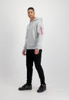 ALPHA INDUSTRIES Back Print Hoody | Pastel Grey