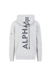 ALPHA INDUSTRIES Back Print Hoody | Pastel Grey