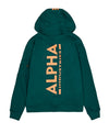 ALPHA INDUSTRIES Back Print Hoody | Force Green