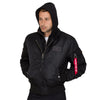 ALPHA INDUSTRIES MA-1 D-Tec | Black/Black