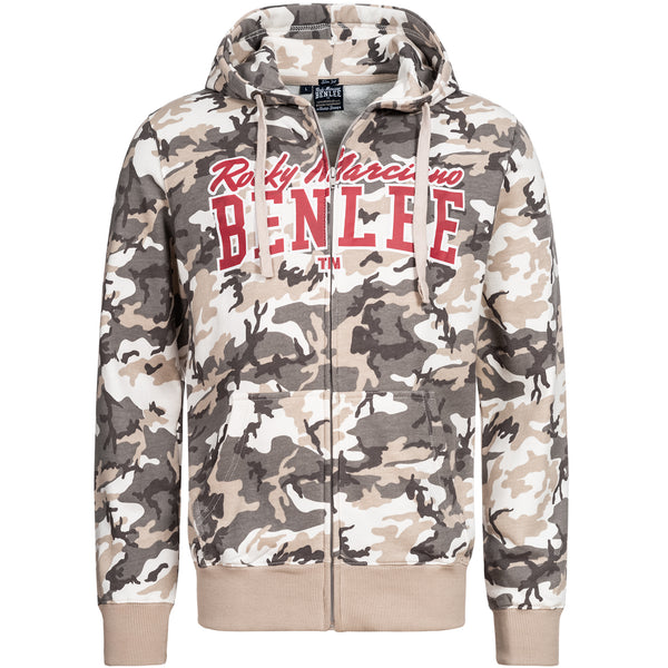 ❌ SALE ❌ BENLEE Zip-Kapuzensweatshirt "Bathurst" | Camo Grey