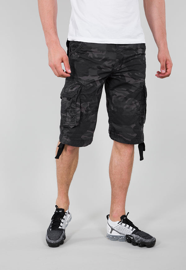 ALPHA INDUSTRIES Jet Short | Black Camo)