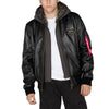 ALPHA INDUSTRIES MA-1 D-Tec Leather | Black