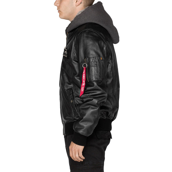 ALPHA INDUSTRIES MA-1 D-Tec Leather | Black